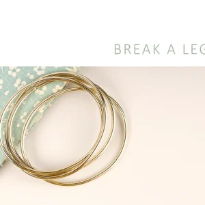 Discount Break a leg. Bangle Bracelets
