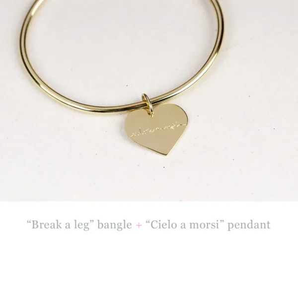 Discount Break a leg. Bangle Bracelets
