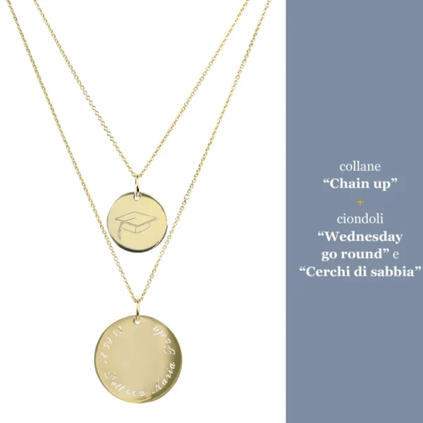 New Cerchi di sabbia. Gold pendant Pendants | Customized Products
