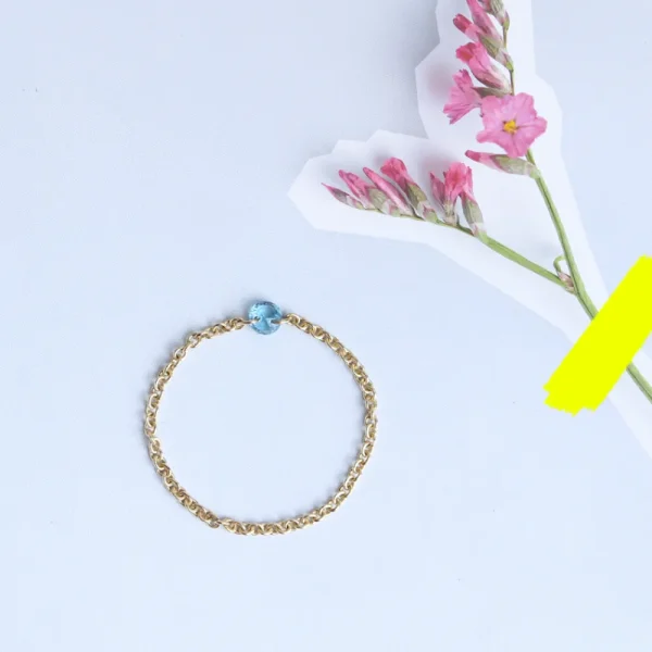 New Contemplo. Ring (light-blue) Rings