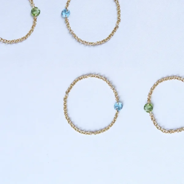 New Contemplo. Ring (light-blue) Rings