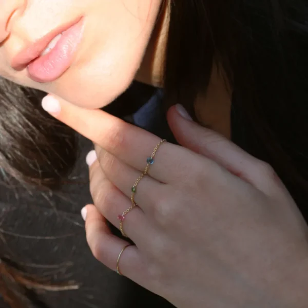 New Contemplo. Ring (light-blue) Rings