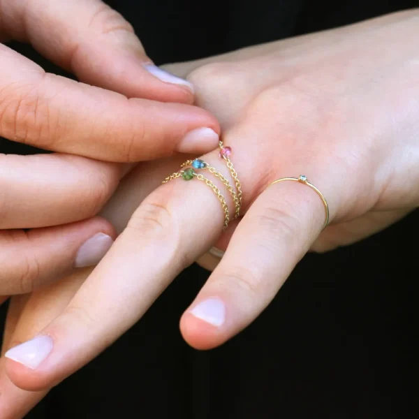 New Contemplo. Ring (light-blue) Rings