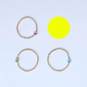 New Contemplo. Ring (light-blue) Rings