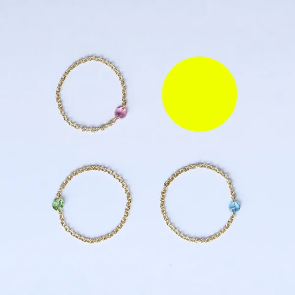 New Contemplo. Ring (light-blue) Rings