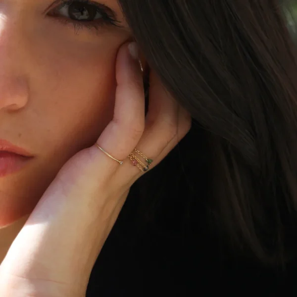 New Contemplo. Ring (light-blue) Rings