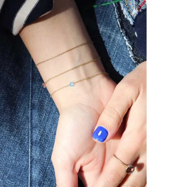 Online Coupon for welded bracelet “Secret. Qui gli occhi si abbracciano (cerulei)” Gift Card | Bracelets