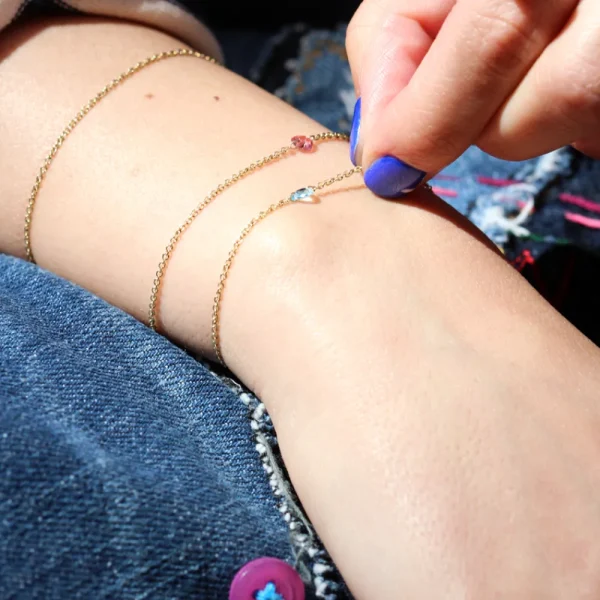 Online Coupon for welded bracelet “Secret. Qui gli occhi si abbracciano (cerulei)” Gift Card | Bracelets