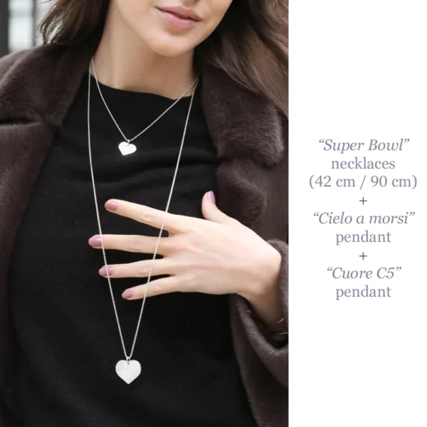 Outlet Cuore C5. Silver Pendant Pendants | Customized Products