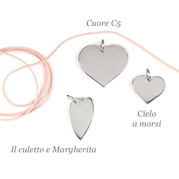 Outlet Cuore C5. Silver Pendant Pendants | Customized Products