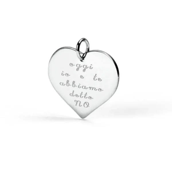 Outlet Cuore C5. Silver Pendant Pendants | Customized Products