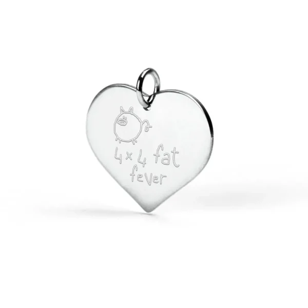 Outlet Cuore C5. Silver Pendant Pendants | Customized Products