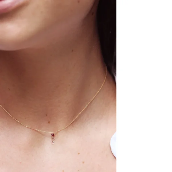 Sale Esclamata (+ruby). Necklace Necklaces