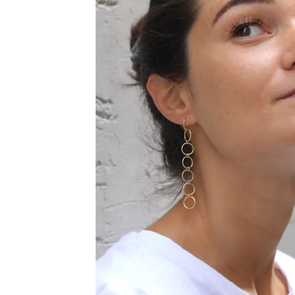 Hot Gli schiocchi di Anteros (empty circles). Single earring Earrings