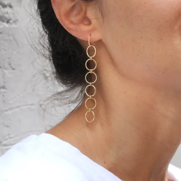 Hot Gli schiocchi di Anteros (empty circles). Single earring Earrings