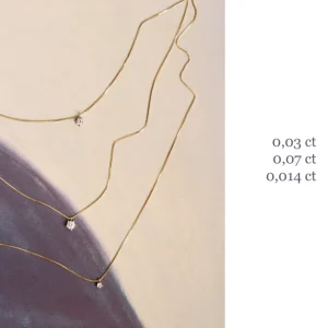 Sale I silenzi dove inizia il rosso. Necklace (0,014 | 0,03 | 0,07 ct) Necklaces