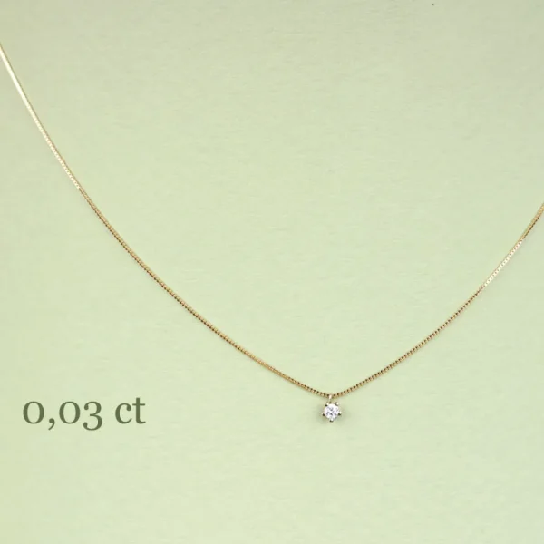 Sale I silenzi dove inizia il rosso. Necklace (0,014 | 0,03 | 0,07 ct) Necklaces