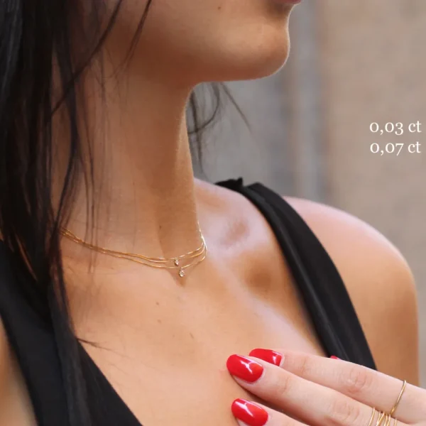 Online I silenzi dove inizia il rosso. Necklace (0,03 ct) Necklaces