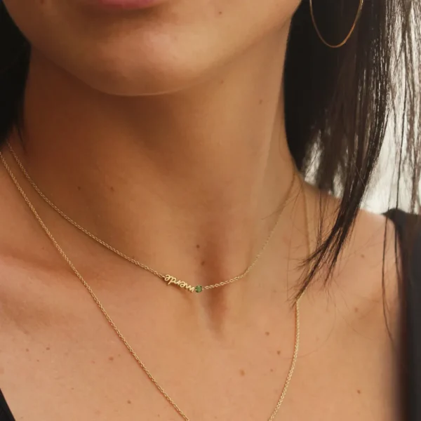 Online “La belle chance”. Green. Necklace Necklaces