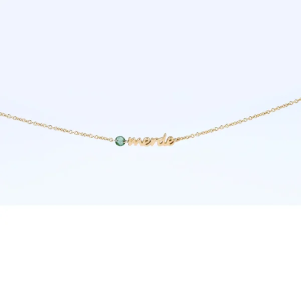 Online “La belle chance”. Green. Necklace Necklaces
