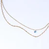 Clearance La raccolta dei sensi. Blu. Bi-Necklace Necklaces