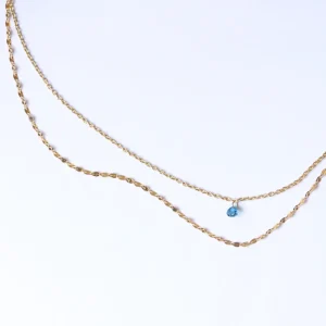 Clearance La raccolta dei sensi. Blu. Bi-Necklace Necklaces