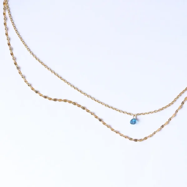 Clearance La raccolta dei sensi. Blu. Bi-Necklace Necklaces