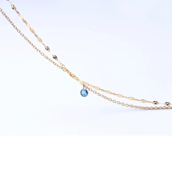 Clearance La raccolta dei sensi. Blu. Bi-Necklace Necklaces