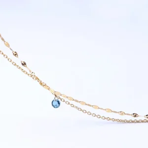 Clearance La raccolta dei sensi. Blu. Bi-Necklace Necklaces