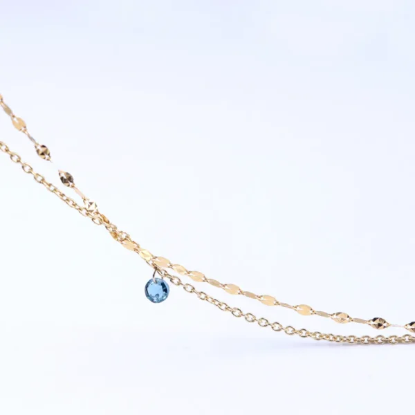Clearance La raccolta dei sensi. Blu. Bi-Necklace Necklaces