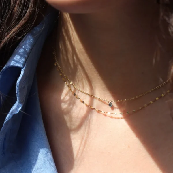 Clearance La raccolta dei sensi. Blu. Bi-Necklace Necklaces