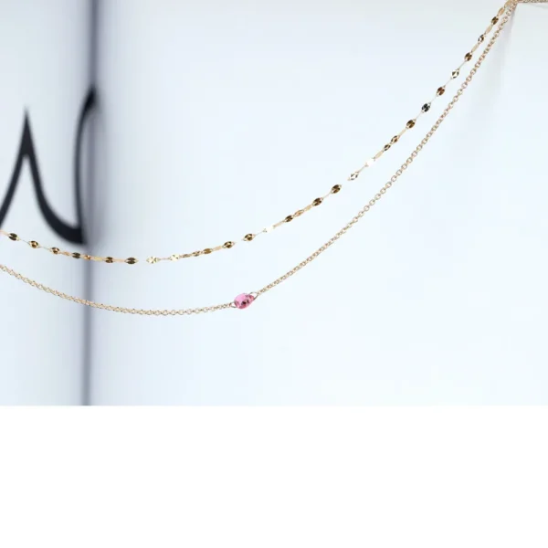 Fashion La raccolta dei sensi. Pink. Bi-Necklace Necklaces