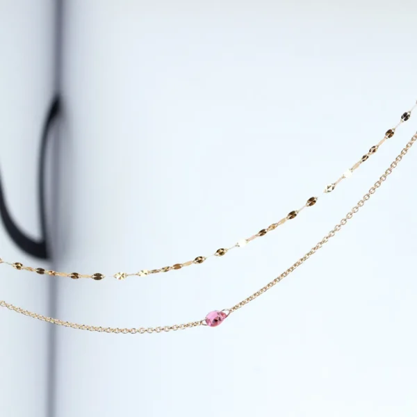 Fashion La raccolta dei sensi. Pink. Bi-Necklace Necklaces