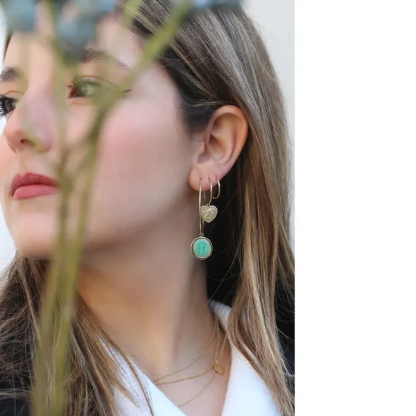Fashion L’angelo contemplatore. Hoop earring Earrings