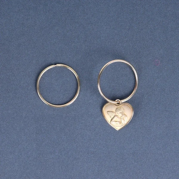 Fashion L’angelo contemplatore. Hoop earring Earrings
