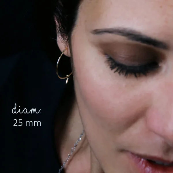 Fashion Loop 105. Single earrings Earrings