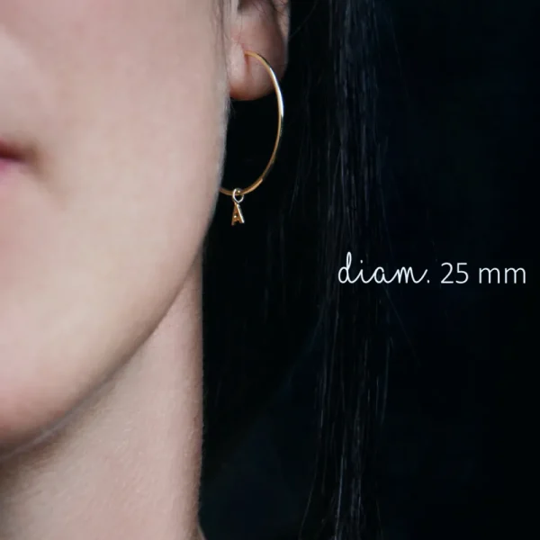 Fashion Loop 105. Single earrings Earrings