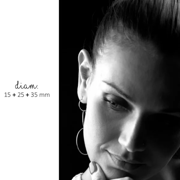Fashion Loop 105. Single earrings Earrings