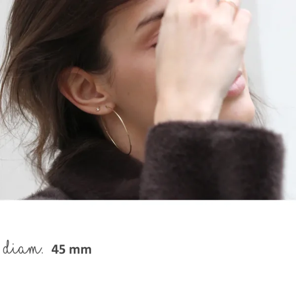 Fashion Loop 105. Single earrings Earrings