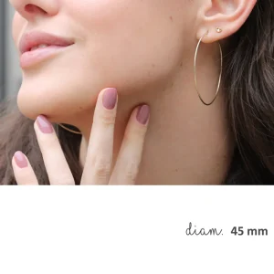 Fashion Loop 105. Single earrings Earrings