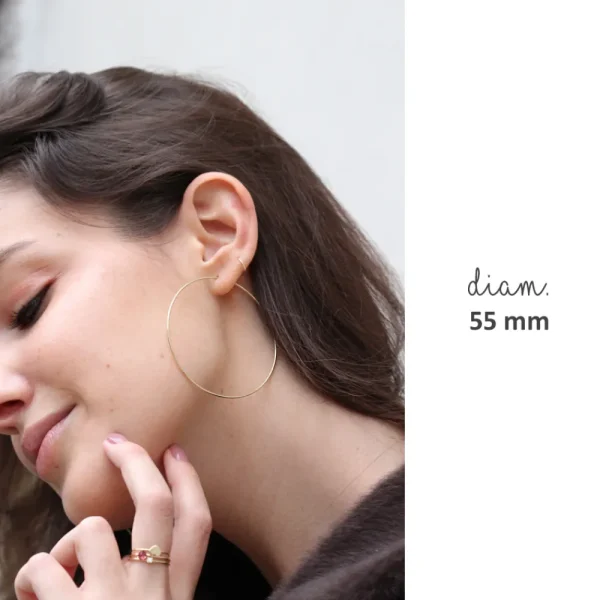 Fashion Loop 105. Single earrings Earrings