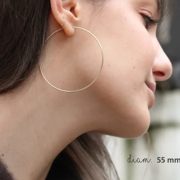 Fashion Loop 105. Single earrings Earrings