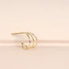 Fashion Low-fi girl. Single earring Earrings