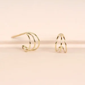 Fashion Low-fi girl. Single earring Earrings