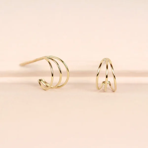 Fashion Low-fi girl. Single earring Earrings