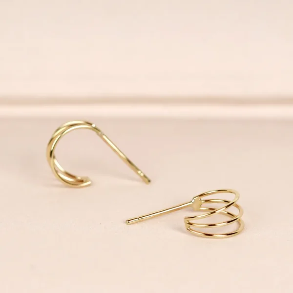 Fashion Low-fi girl. Single earring Earrings