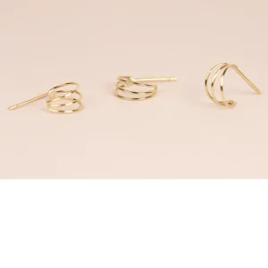 Fashion Low-fi girl. Single earring Earrings