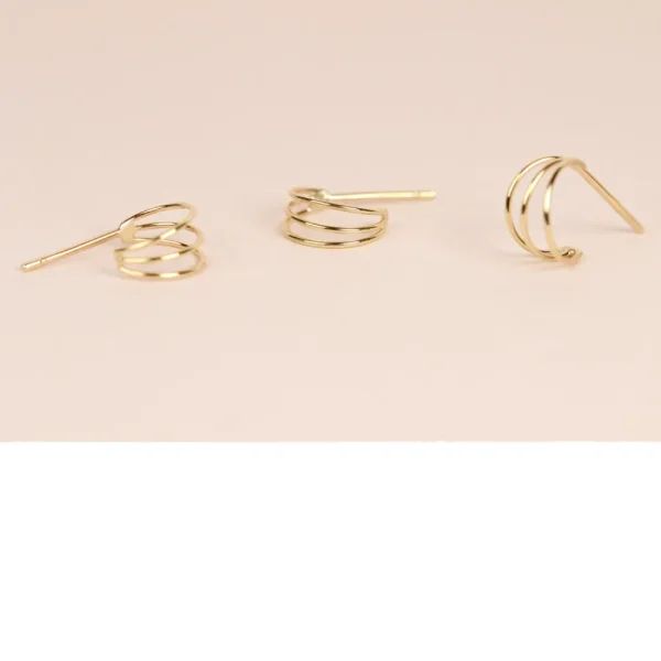 Fashion Low-fi girl. Single earring Earrings