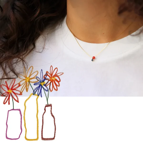 New Mamma impolverata di fiori. Necklace Necklaces