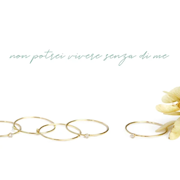 Discount Non potrei vivere senza di me Rings